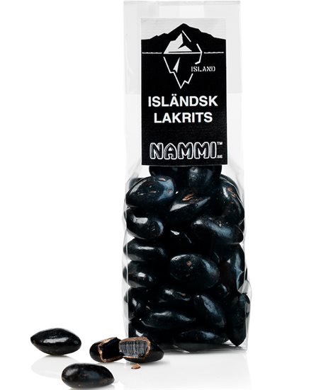 Lakkrís Rindlar – isländsk lakritskola med choklad 140g