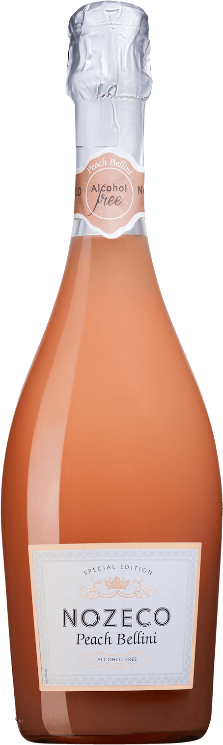Nozeco alkoholfri bubbeldrink – Peach Bellini 75cl