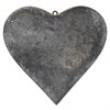 Hjärta i metall för upphängning, stort 24x24cm