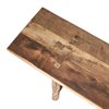 Bänk RIKO handgjord av återvunnet trä L:175cm H:46cm
