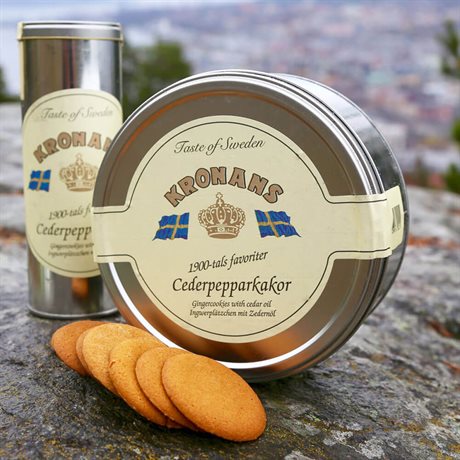 Kronans Cederpepparkakor i plåtburk 600g