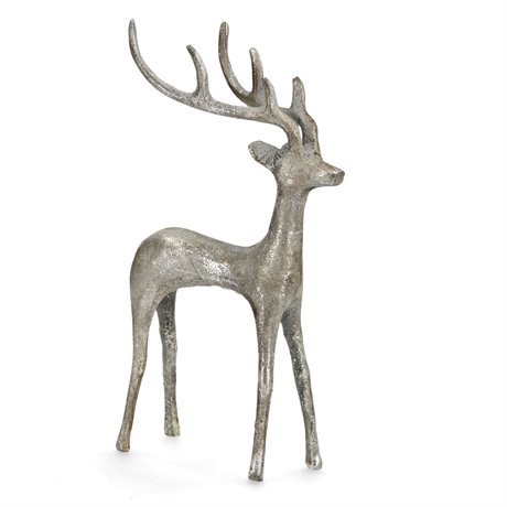 Dekoration Hjort i champagne stor H:28cm