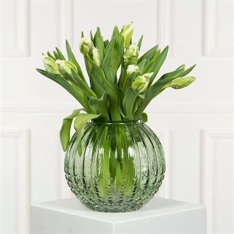 Glasvas ALLIUM grön H:18cm