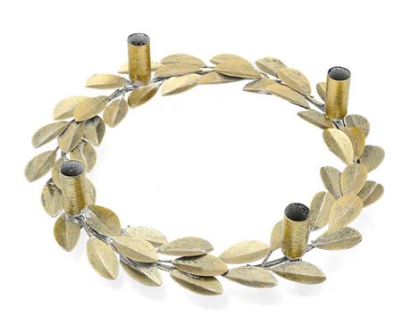 Ljusstake krans med fyra ljushållare Ø33cm