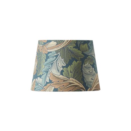 Lampskärm Qvist – Rund i Morris mönster ACANTHUS BLUE Ø18 H13