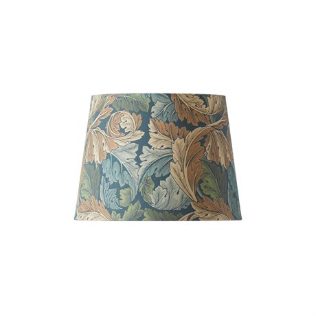Lampskärm Qvist – Rund i Morris mönster ACANTHUS BLUE Ø22 H16