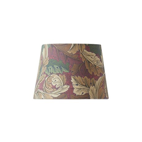 Lampskärm Qvist – Rund i Morris mönster ACANTHUS RED Ø18 H13