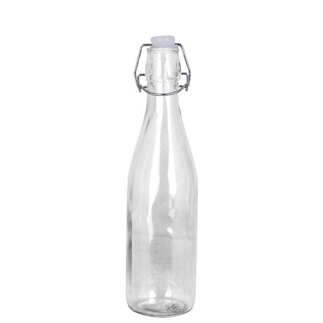 Glasflaska m Patentkork 1/2 Liter