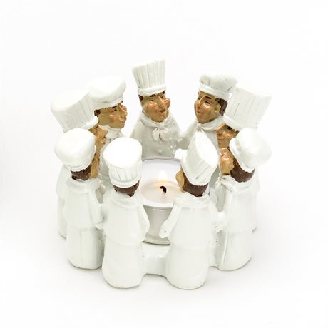 Ljushållare för värmeljus – Les chefs 10x9,5x7cm