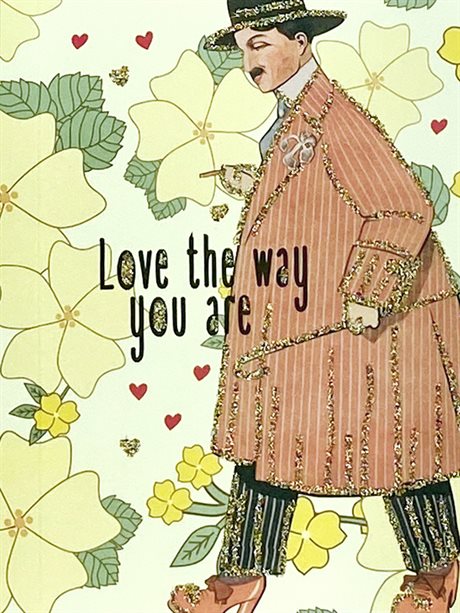Presentkort med kuvert – Love the way you are 9x13cm