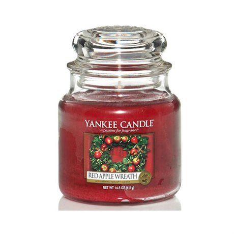 Doftljus Yankee Candle Classic Medium – Red Apple Wreath 65-90H