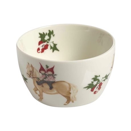 Skål i porslin – Lill-nisse Tusse Ø:10cm