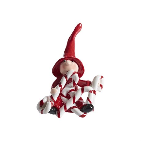 Lill-Nisse med polkagrisar H:6,5cm