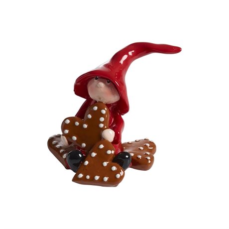 Lill-Nisse med pepparkakor H:6,5cm