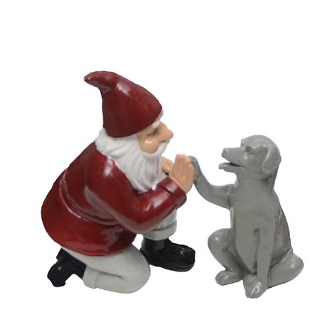 Tomte & Hund – High Five H:13cm