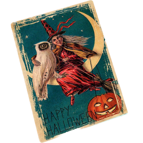 Metallskylt i vintagestil – Happy Halloween 20x25cm