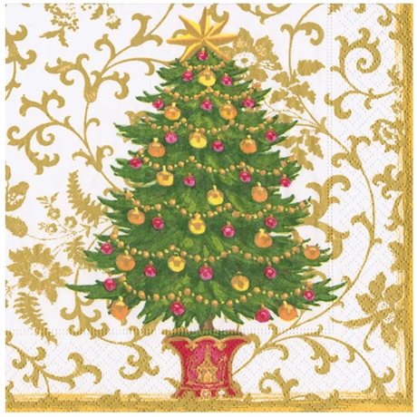 Servetter Kaffe Gilded Tree