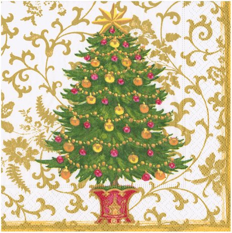 Servetter Lunch Gilded Tree