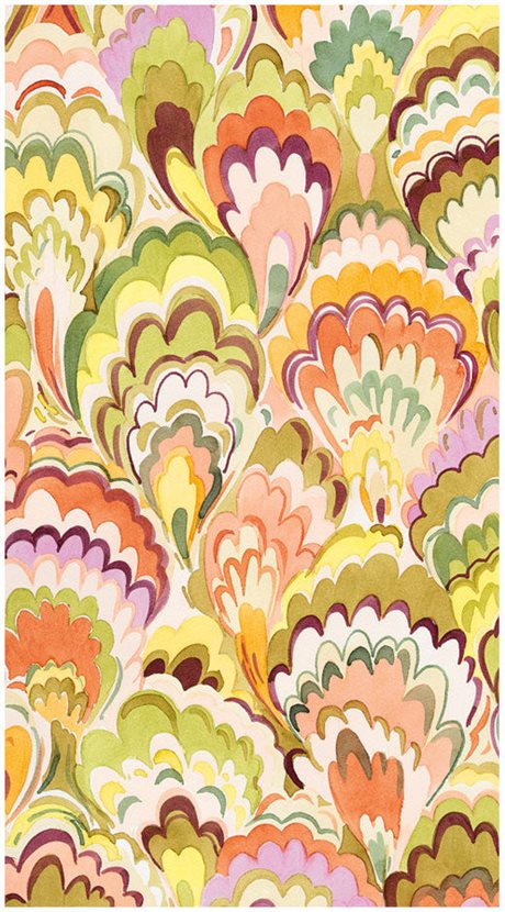 Servetter Buffé Marbled Ceramica Raspberry & Chartreuse