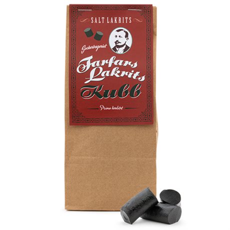 Farfars saltlakritskubb 150g