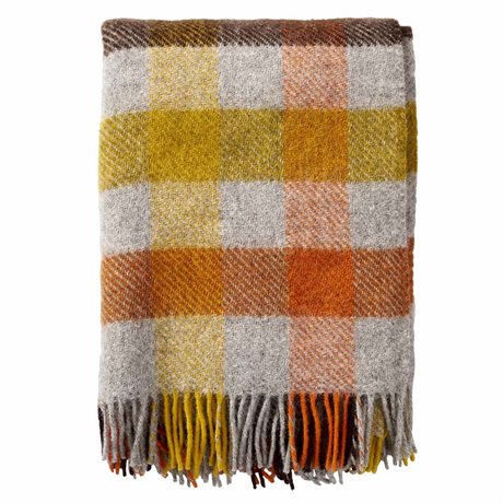 Ullfilt KLIPPAN GOTLAND OEKO-TEX® – Multi gul 130x200cm 