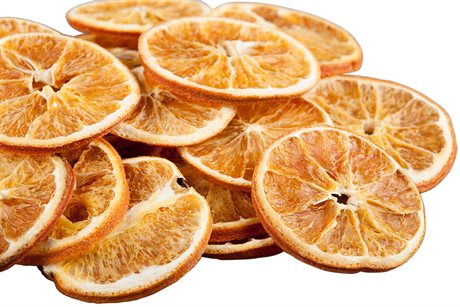 Torkade apelsinskivor för dekoration
