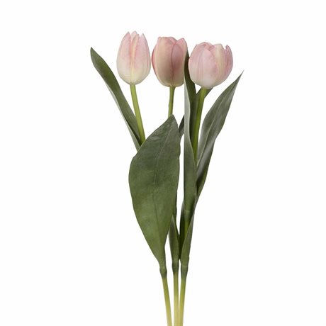Tulpan ljust rosa mix öppnad konstgjord 36cm pris/st