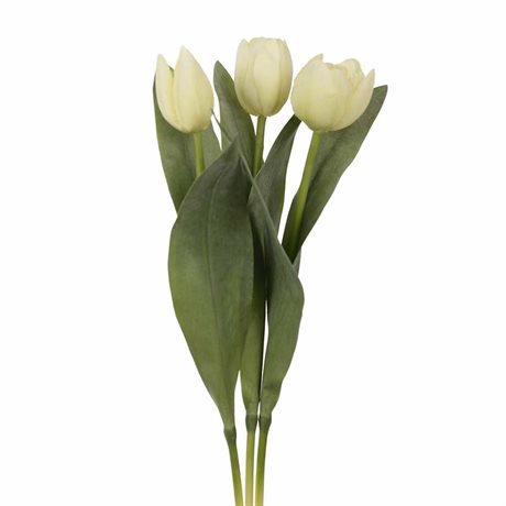 Tulpan ljust gröngul mix öppnad konstgjord 36cm pris/st