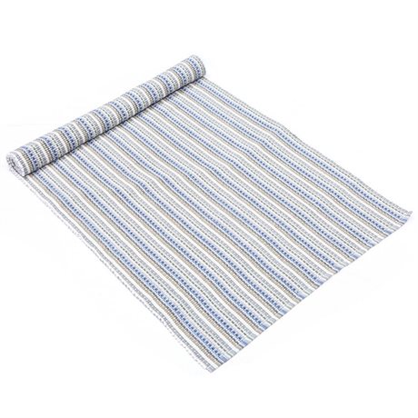 Ripsmatta GOA – Recycled OEKO-TEX® – Ljust grön/blå 70x160cm