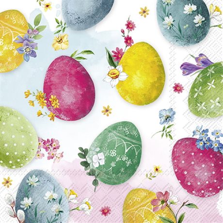 Servetter Lunch Eggs Painting