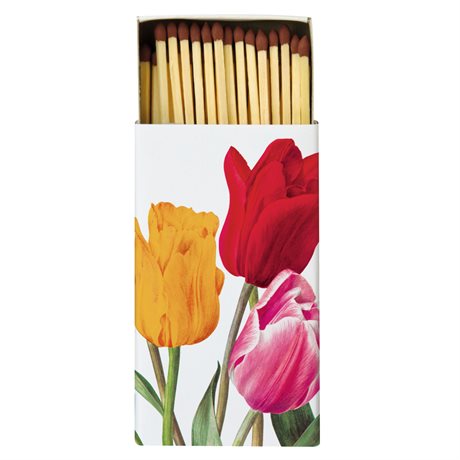 Tändstickor – Tulips White 6,5x11cm