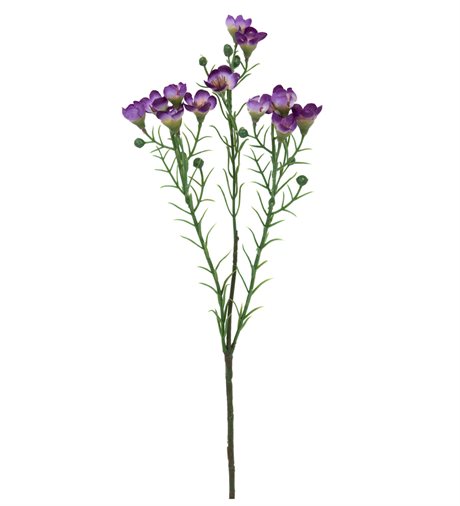 Vaxblomma lila konstgjord 40cm