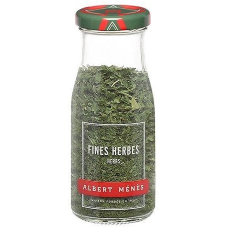 Albert Ménès kryddor i glasburk – Fine Herbes, fransk kryddblandning 12g 