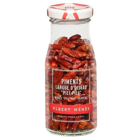 Albert Ménès kryddor i glasburk – Chili Pili-Pili hela kapslar 22g 