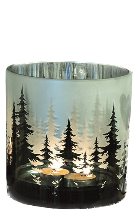 Ljuslykta i glas – Granskog H:15cm pris/st