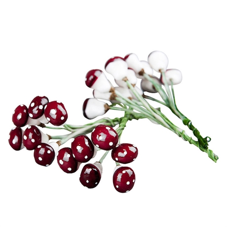 Flugsvampar röda & vita 9mm i knippe om 6st