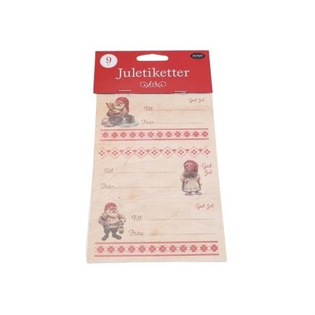 Paketkort / Juladresser självhäftande – tre olika motiv 9-pack
