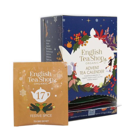 English Tea Shop – Adventskalender / Tekalender EKO – blå ask