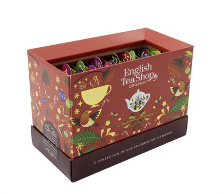 FÖRHANDSBOKA! English Tea Shop – Adventskalender / Tekalender EKO – röd box