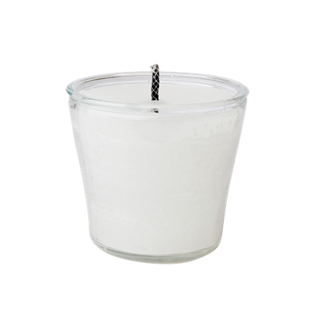 Uteljus i glaskruka Vit M Ø13xH12cm 50H