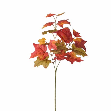 Kvist med Höstlöv – Röd/orange konstgjord 53cm