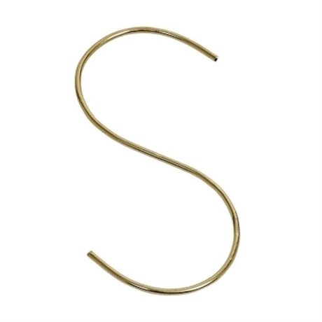 S-krok Rund & X-Slim i järn – mässingsfinish 18cm