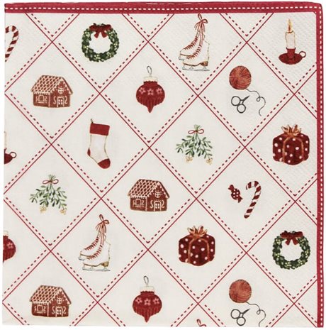 Servetter Lunch Juletid