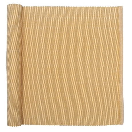 Löpare KALLE Recycled OEKO-TEX® – Gul & Beige 45X140cm