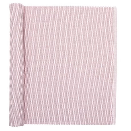 Löpare KALLE Recycled OEKO-TEX® – Ljusrosa & Vit 45X140cm