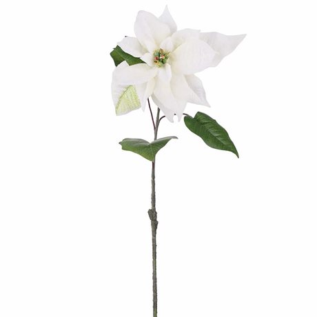 Julstjärna Vit konstgjord snitt H:50cm