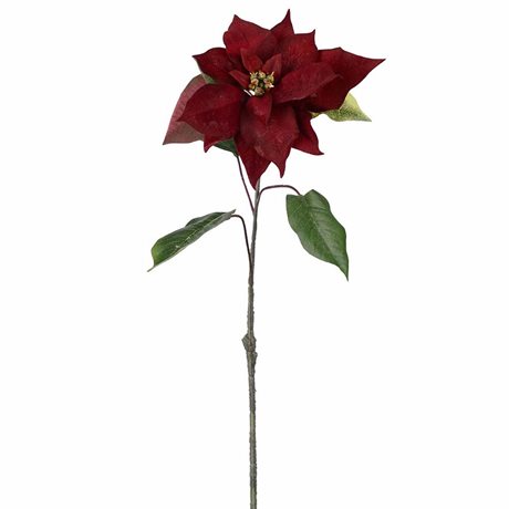 Julstjärna Burgundy konstgjord snitt H:50cm