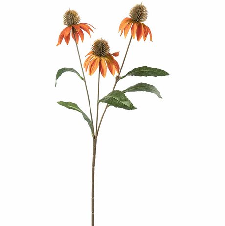 Solhatt konstgjord snittblomma orange 48cm