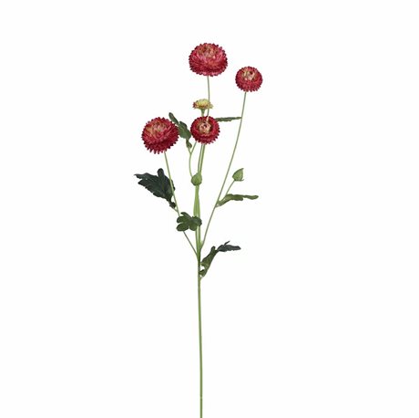 Chrysanthemum konstgjord snittblomma Burgundy 60cm