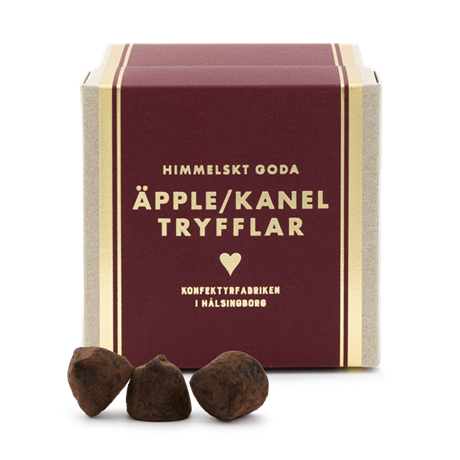 Himmelskt goda tryfflar – Äpple & Kanel 200g